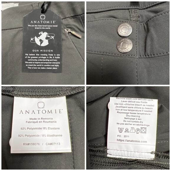 NEW Anatomie Luisa 5-Pocket Skinny Pant SIZE XL WAIST 37 x 31 Summer Travel $248 - Picture 4 of 13